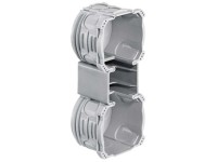 Nass-Unterputz-Einlasskasten NIS Grau Gr. 2 x 1