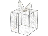 LED-Drahtfigur Geschenk blinkend 20 x 28 cm 70 LED