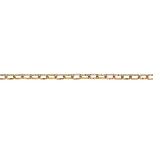 Conacord Uhrkette aus Stahl, goldfarben, 1 mm Durchmesser, als Meterware.