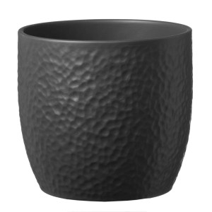 Antracite opaco: vaso Boston, Ø 21 cm, per una presentazione elegante delle piante in interni ed esterni.