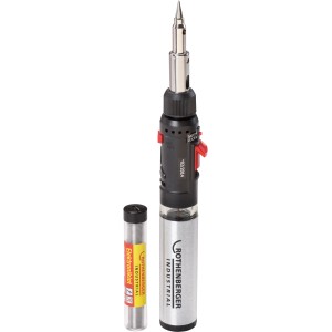 Rothenberger Hot Pen Piezo Set: Saldatore con accensione piezoelettrica e lega per saldatura elettronica per lavori di precisione.