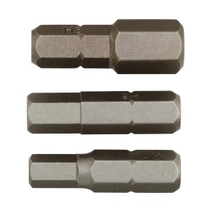Set di inserti esagonali LUX, 3 pezzi: inserti da 5 mm, 6 mm e 8 mm per avvitare.