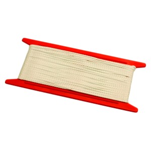 Corda per tende Gardinia, 10 m, bianca, su bobina rossa. Accessorio per tende.