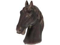 Pferdekopf Dunkelgrau (HxBxT) 19 x 7,5 x 15 cm