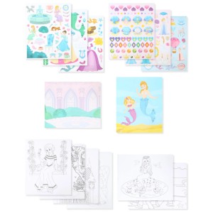 I Am Creative Activity-Set Sticker Märchen mit Ausmalbildern und Stickern, 14 Seiten.