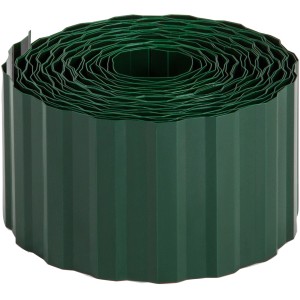 Bordure de gazon verte (9 m x 10 cm) en rouleau pour délimiter massifs et pelouses.