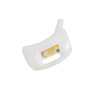 Broc graduée LUX transparente 500 ml en polyéthylène avec échelle et poignée.