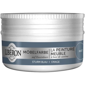 Libéron Möbelfarbe auf Kaseinbasis, Sturmblau, 0,075 l. Ideal für Effektfarben und Möbel.