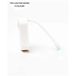 Luce LED bianca per WC con sensore di movimento e luce blu.