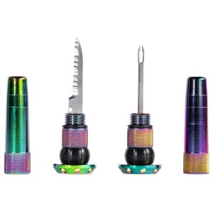 Muc-Off Stealth Tubeless Puncture Plugs Pannenkit in Metallic, zur Reifenreparatur.