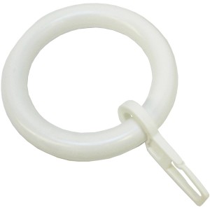 Anello Gardinia Bifo bianco con gancio per tende.