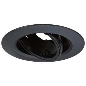 Spot encastrable Paulmann GU10 noir dimmable, lot de 10 pièces pour un éclairage flexible.