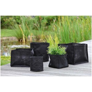 Paniers à plantes Oase carrés en textile, différentes tailles pour plantes de bassin.