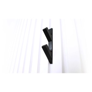 Ganci 3D Denpanels, neri, set da 2, accessori per pannelli acustici.