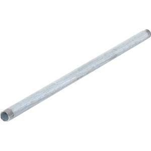 Tube fileté galvanisé, 21 mm x 800 mm, pour installations de chauffage.