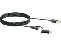 USB-Sync- und Ladekabel USB 3.1 Typ C / USB 2.0 Micro B Schwarz 1 m USB-Sync- und Ladekabel USB 3.1 Typ C / USB 2.0 Micro B Schwarz 1 m