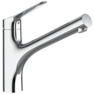 Miscelatore da lavello Laufen Twinpro con sporgenza cromata da 21,5 mm