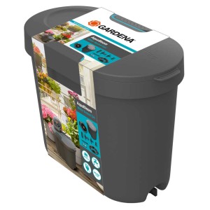 Serbatoio d'acqua Gardena per irrigazione balconi e vacanze, 10,5 litri, in materiale riciclato.