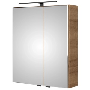 Armoire de toilette Pelipal Quantum 07, chêne Riviera, 70x60x15 cm avec éclairage LED.