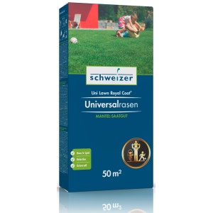 Paquet de graines de gazon universel Uni Lawn Royal Coat, adapté pour la maison, le jeu et les loisirs.