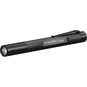 Lampe de poche LED Ledlenser P4 Core noire avec clip.