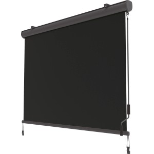 Tenda verticale antracite Loverna 1.4x2m con cassetta per balcone e terrazza.