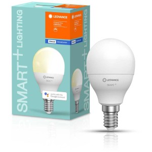 Lampadina LED Ledvance Smart+ Bluetooth, forma a goccia, E14, bianco caldo, 40W. Illuminazione smart.