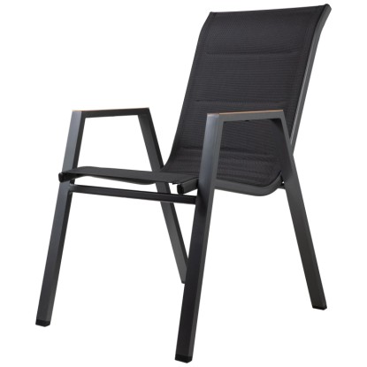Greemotion Stapelsessel Malta Schwarz (HxBxT) 91 x 54 x 74 cm