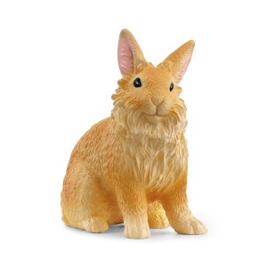 Detailgetreues Schleich Löwenkopfkaninchen, braun. Sammelfigur für Kinder.