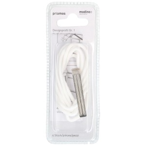Profilo di design Modino Priamos, bianco (RAL 9003), per accessori scatole di derivazione.