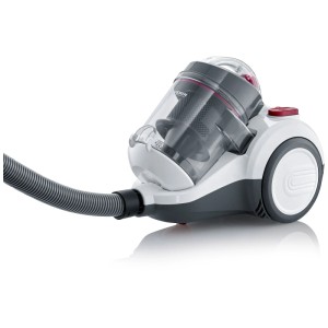 Aspirateur traîneau Severin CY7088, sans sac, blanc-rouge, 800W. Aspirateur avec technologie cyclonique.