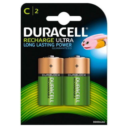 Duracell Akku-Batterie C Recharge Ultra NiMH HR14 / 3'000 mAh / 2 Stk.