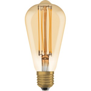 Osram E27 LED-Leuchtmittel ST64, 8,8W, warmweiß, goldgetönt, für stimmungsvolle Beleuchtung.