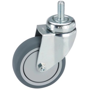 Roue pivotante Doerner + Helmer, 5 cm, acier galvanisé, pour meubles et équipements.