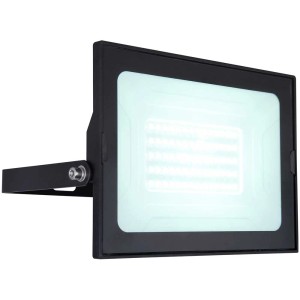 Faretto da esterno a LED Globo Helga I nero, 50W, con telaio orientabile per illuminazione mirata.