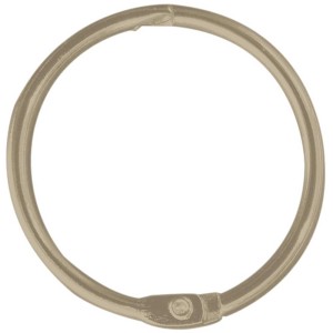 Spirella Duschvorhangring Ringo, gebürstet, 12er-Set zum einfachen Aufhängen von Duschvorhängen.