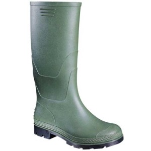 Bottes en caoutchouc vertes Hunter, taille 41, en PVC pour travaux humides.
