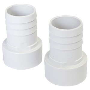 Embouts de tuyau Steinbach, Ø 38 mm, avec raccord à coller DA 50 mm, lot de 2 pour installation de piscine.