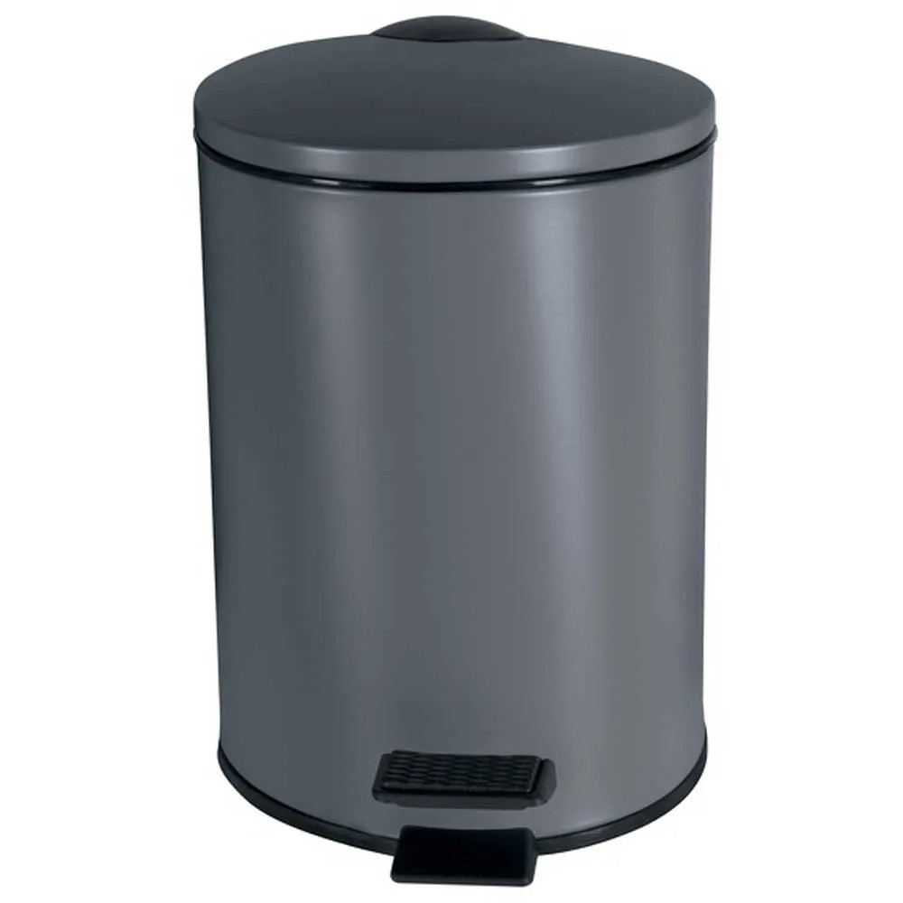 Spirella Badset 2-tlg. - Kosmetikeimer Mit Absenkautomatik & WC-Bürste - Edelstahl Fog Blau