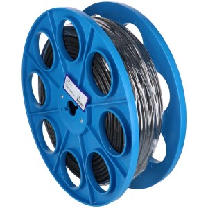Câble TD noir H05VV-F2X1 au mètre sur touret bleu.