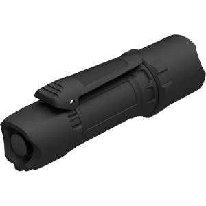 Lampe torche LED Solidline SL7 noire avec clip, idéale pour l'atelier et les loisirs.