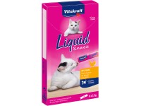 Vitakraft Katzen-Leckerlies Liquid Snack Huhn mit Taurin 6 x 15 g
