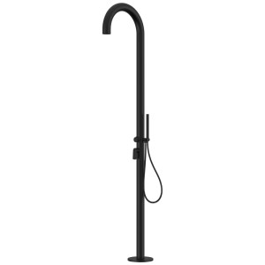 Douche de jardin Steinbach Balance, aluminium noir, avec douchette.