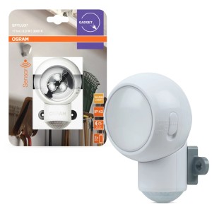 Osram Spylux, applique LED bianca con sensore di movimento, a batteria.