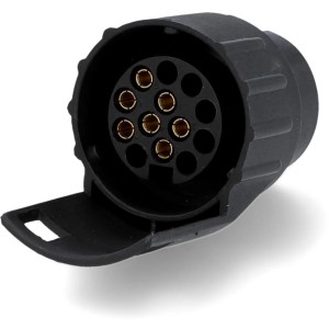 Adattatore corto Unitec da 7 a 13 poli per auto elettrica, adattatore presa rimorchio