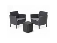 Keter Balkon-Set Salemo Graphitgrau 3-tlg.