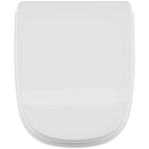 Sedile WC Diaqua Mobello bianco alpino, MDF, cerniere cromate, facile installazione.