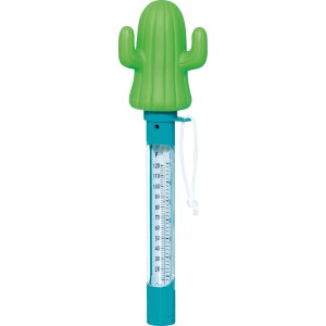 Thermomètre de piscine Bestway en forme de cactus pour mesurer la température de l'eau.