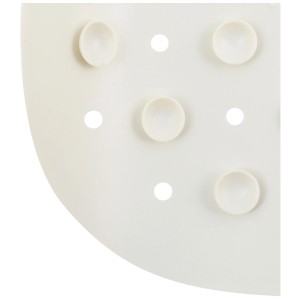 Dettaglio: Tappetino da bagno MSV bianco antiscivolo in gomma con ventose.