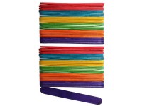 Glorex Bastelhölzer farbig sortiert 18 x 150 mm / 100 Stk.